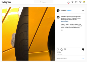 Ford LP Electric Gold Vinyl Color Match Wrap!