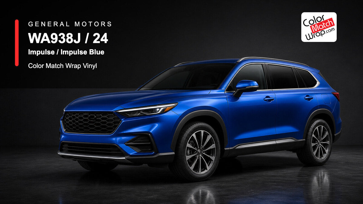 GM WA938J / 24 Impulse / Impulse Blue Color Match Wrap Vinyl ...