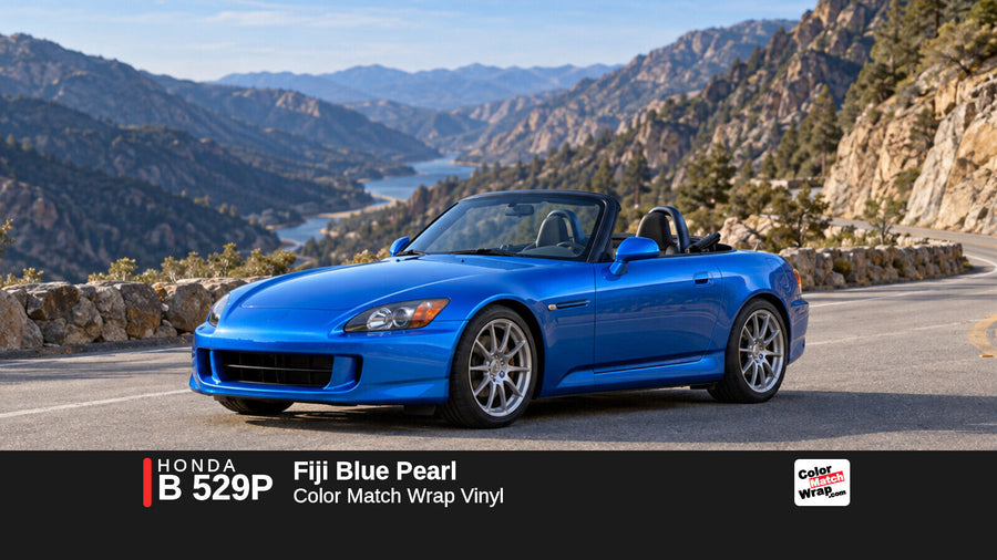 Honda B 529P Fiji Blue Pearl Color Match Wrap vinyl