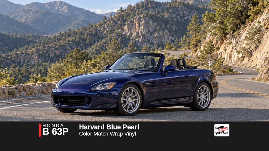 Honda B 63P Harvard Blue Pearl Color Match Wrap vinyl