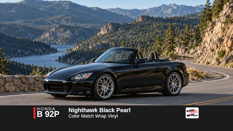 Honda B 92P Nighthawk Black Pearl Color Match Wrap vinyl