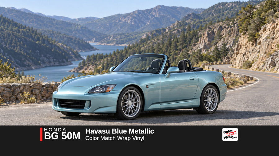 Honda BG 50M Havasu Blue Metallic Color Match Wrap vinyl