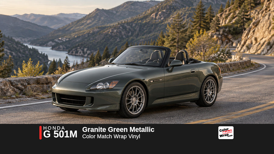 Honda G 501M Granite Green Metallic Color Match Wrap vinyl