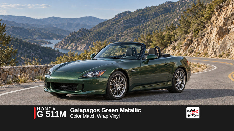 Honda G 511M Galapagos Green Metallic Color Match Wrap vinyl