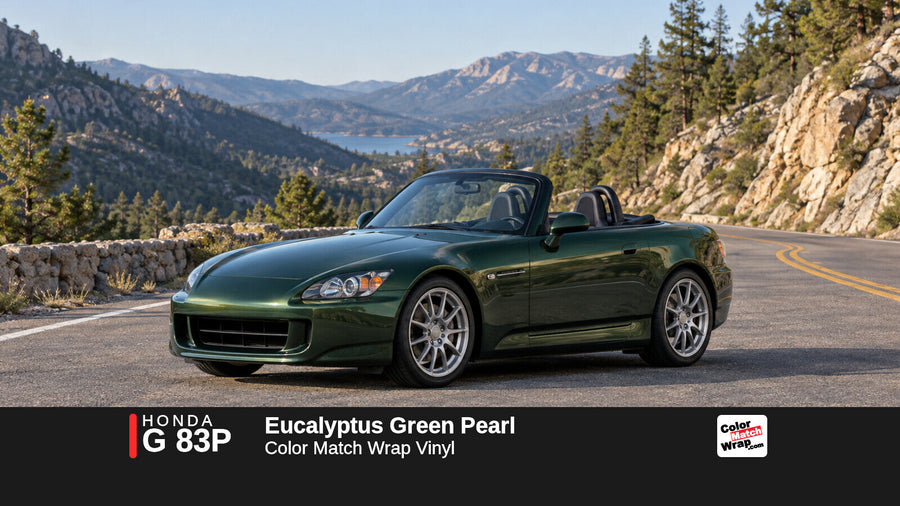 Honda G 83P Eucalyptus Green Pearl Color Match Wrap vinyl