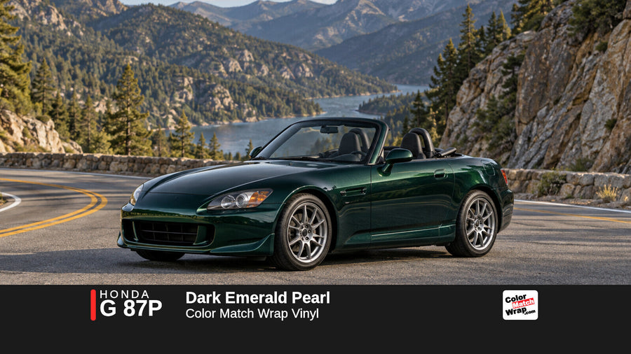 Honda G 87P Dark Emerald Pearl Color Match Wrap vinyl