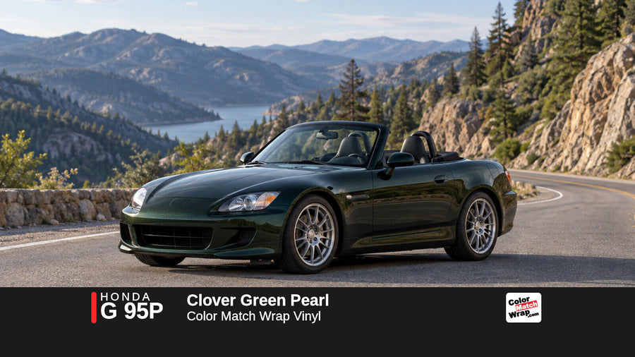 Honda G 95P Clover Green Pearl Color Match Wrap vinyl
