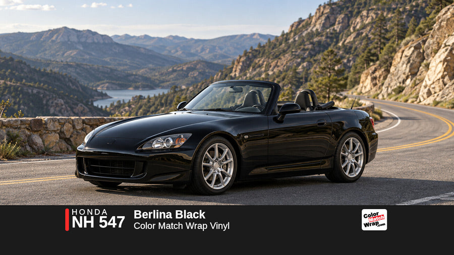 Honda NH 547 Berlina Black Color Match Wrap vinyl