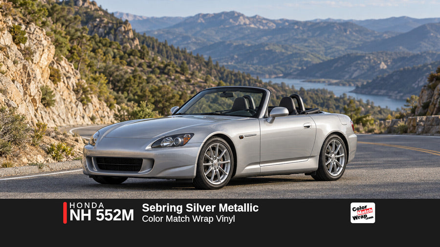 Honda NH 552M Sebring Silver Metallic Color Match Wrap vinyl
