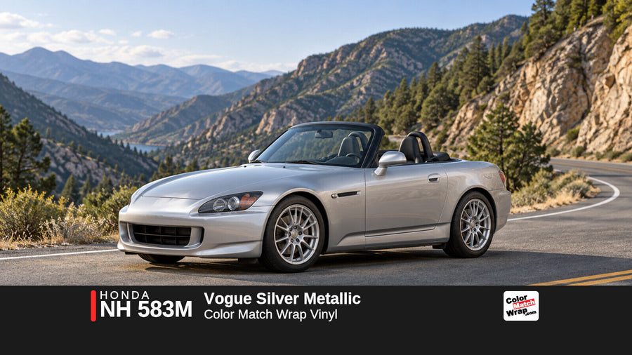 Honda NH 583M Vogue Silver Metallic Color Match Wrap vinyl