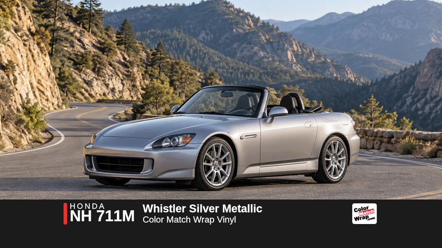 Honda NH 711M Whistler Silver Metallic Color Match Wrap vinyl