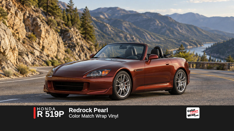 Honda R 519P Redrock Pearl Color Match Wrap vinyl
