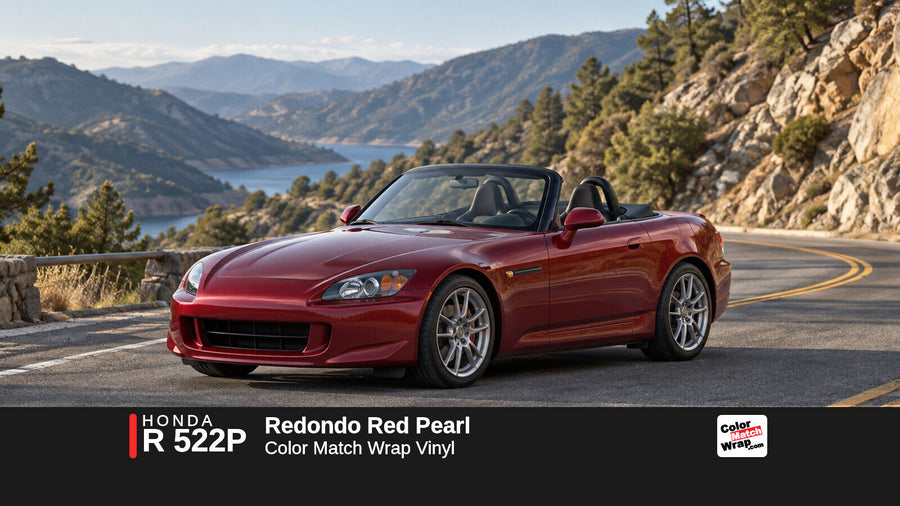 Honda R 522P Redondo Red Pearl Color Match Wrap vinyl