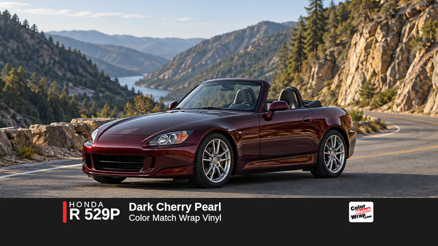 Honda R 529P Dark Cherry Pearl Color Match Wrap vinyl