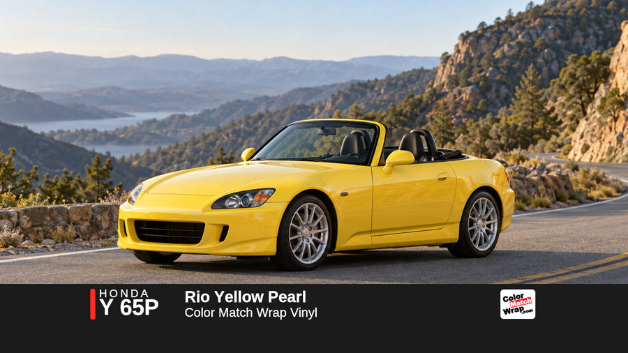 Honda Y 65P Rio Yellow Pearl Color Match Wrap vinyl