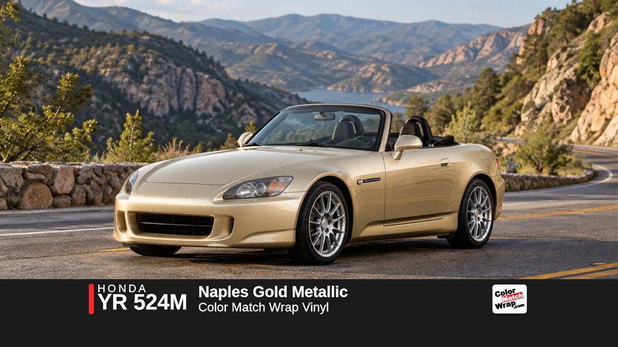 Honda YR 524M Naples Gold Metallic Color Match Wrap vinyl