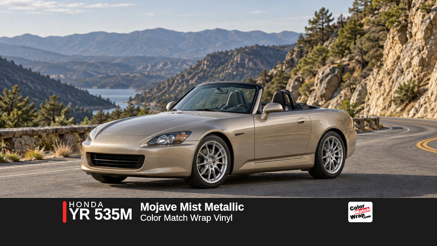 Honda YR 535M Mojave Mist Metallic Color Match Wrap vinyl