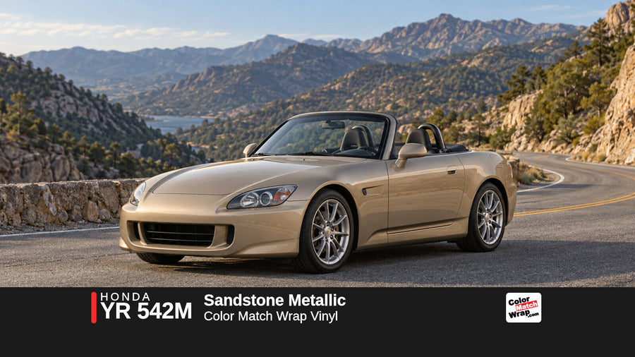 Honda YR 542M Sandstone Metallic Color Match Wrap vinyl