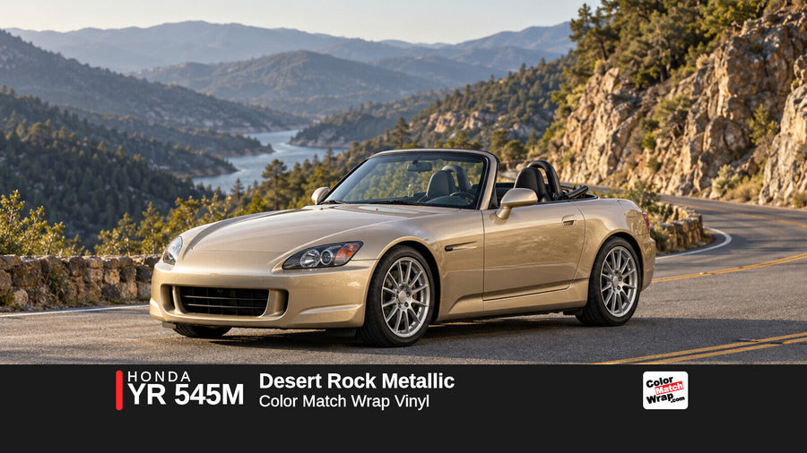 Honda YR 545M Desert Rock Metallic Color Match Wrap vinyl
