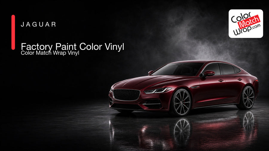 Jaguar Color Match Wrap paint-code vinyl luxury performance presentation image