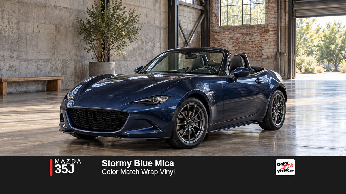 Mazda 35J Stormy Blue Mica Color Match Wrap Vinyl – ColorMatchWrap.com