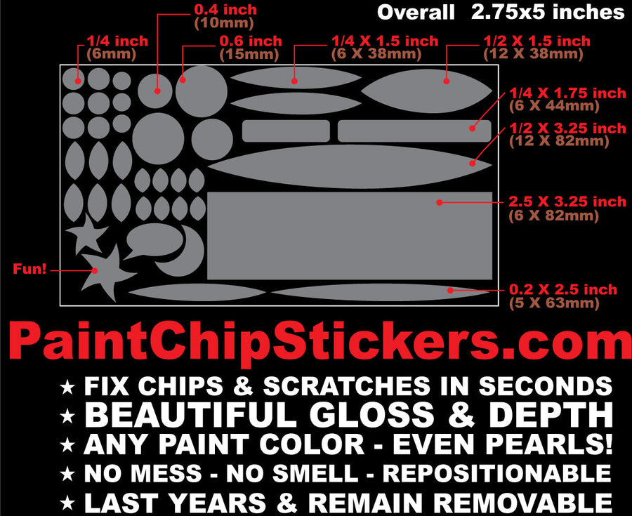 Easily Fix Paint Scratches & Chips in Seconds! Paint Chip Stickers and Color Match Wrap repair planning