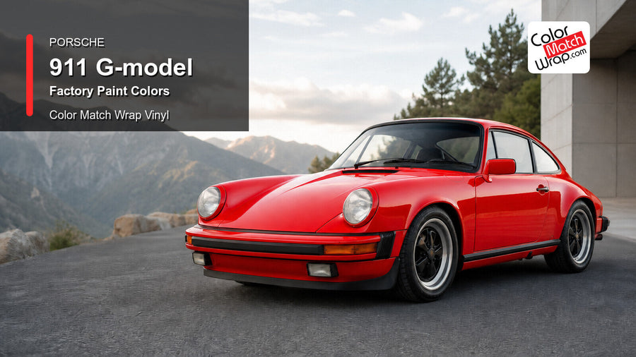 Porsche 911 G-model Paint Colors in Paint-Matching Vinyl generated vehicle graphic