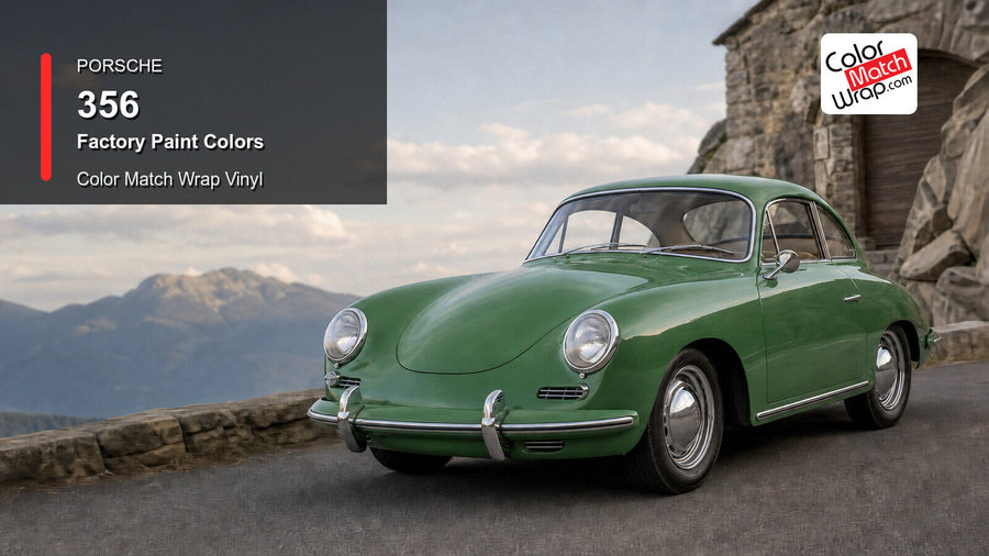 Porsche 356 Paint Colors in Paint-Matching Vinyl generated vehicle graphic