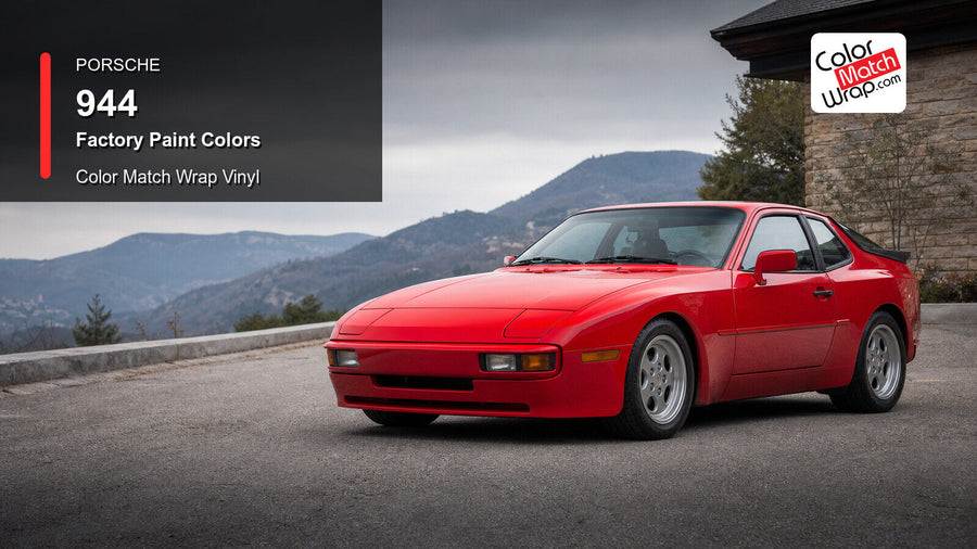 Porsche 944 Paint Colors in Paint-Matching Vinyl generated vehicle graphic