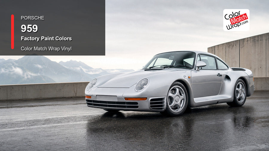 Porsche 959 Paint Colors in Paint-Matching Vinyl generated vehicle graphic