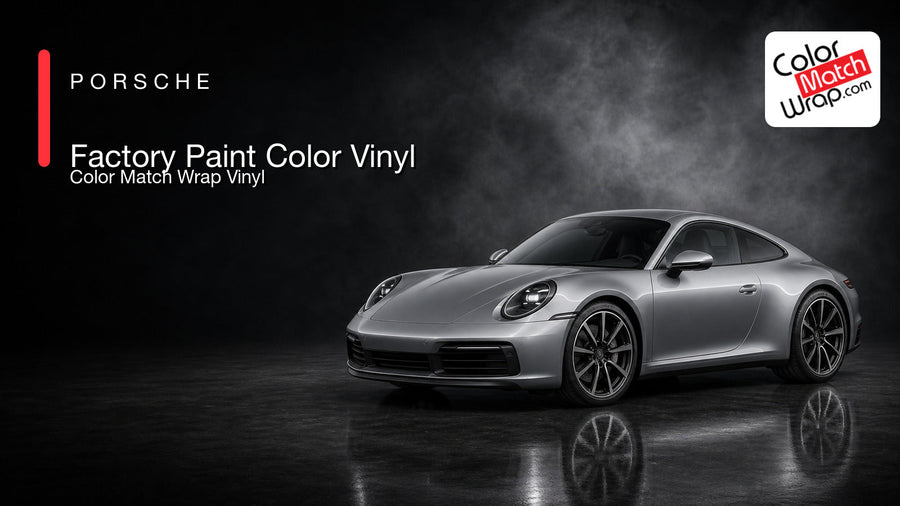 Porsche Color Match Wrap paint-code vinyl 911-ish sports coupe presentation image