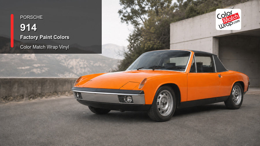 Porsche 914 Paint Colors in Paint-Matching Vinyl generated vehicle graphic