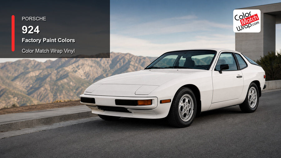 Porsche 924 Paint Colors in Paint-Matching Vinyl generated vehicle graphic