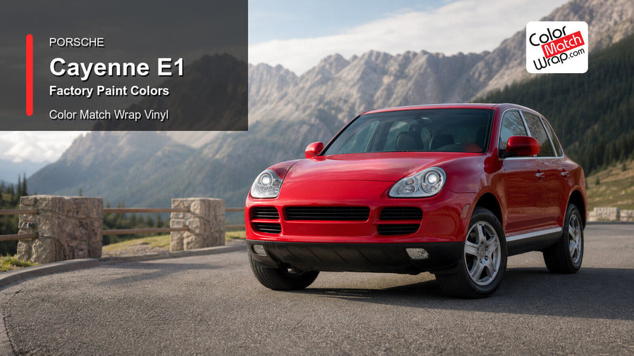First-generation Porsche Cayenne Paint Colors in Paint-Matching Vinyl generated vehicle graphic