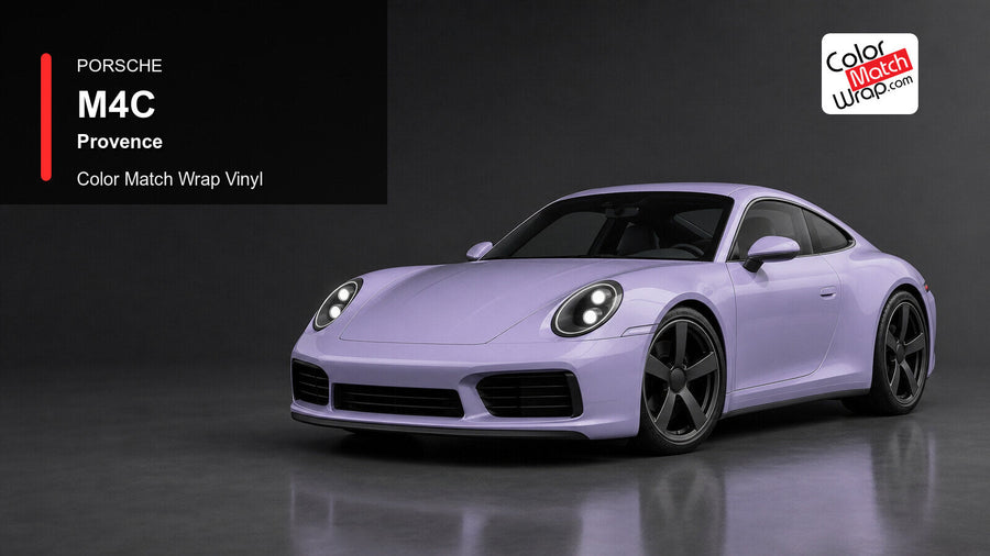 Porsche M4C Provence Color Match Wrap Vinyl generated vehicle graphic