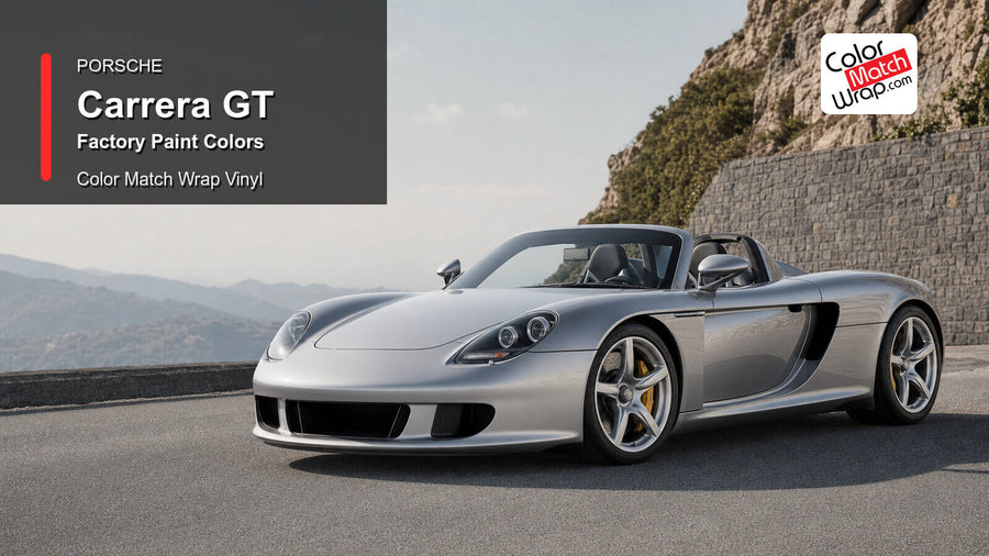 Porsche Carrera GT Paint Colors in Paint-Matching Vinyl generated vehicle graphic
