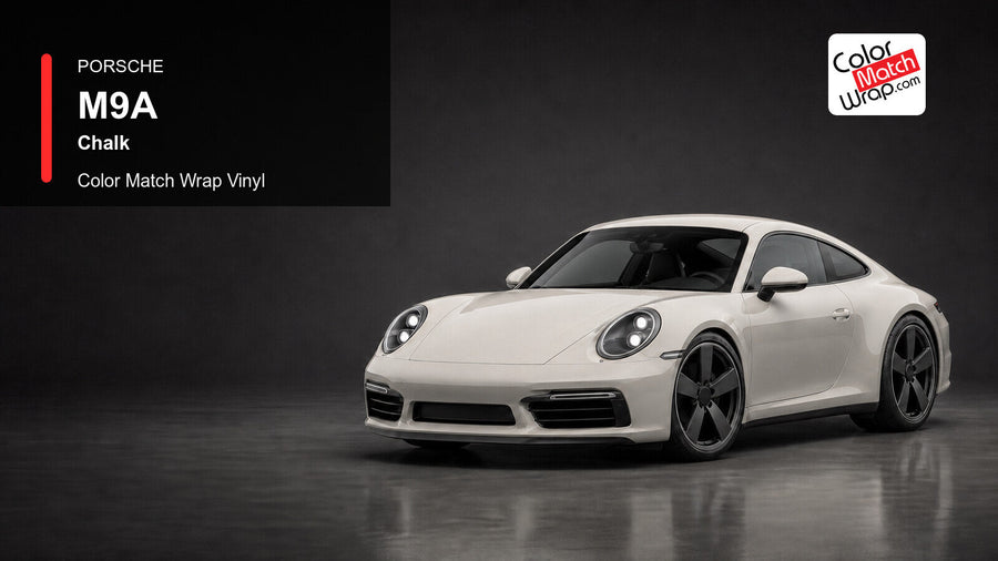 Porsche M9A Chalk Color Match Wrap Vinyl generated vehicle graphic