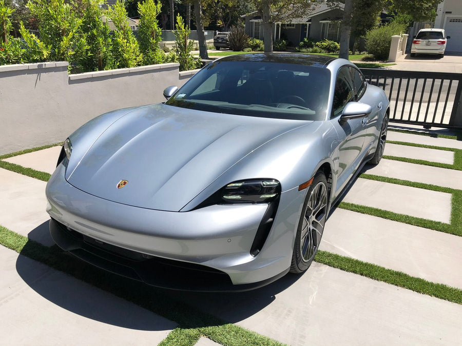 Porsche M7P Dolomite Silver Color Match Wrap paint-code vinyl project