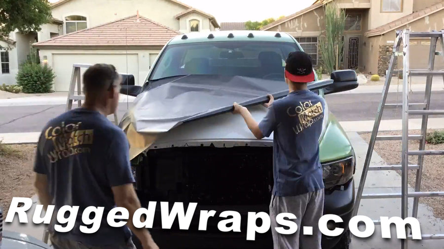 Ford D1 Stone Gray Chrome Delete Paint Color Matching Wrap