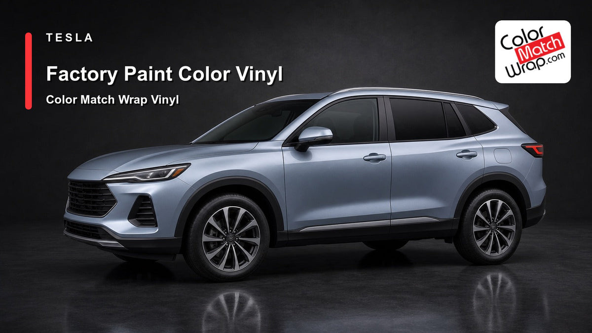 Tesla Factory Car Paint Color Matching Vinyl Wrap – ColorMatchWrap.com