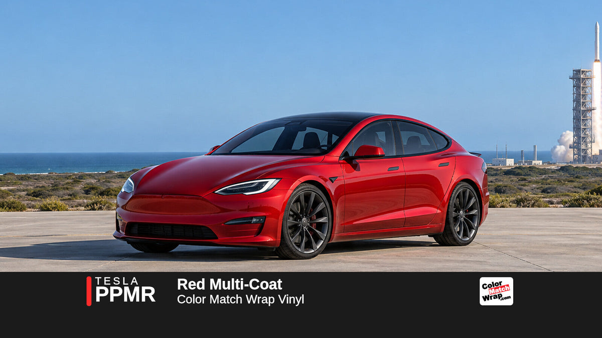 Tesla PPMR Red Multi-Coat Color Match Wrap Vinyl – ColorMatchWrap.com