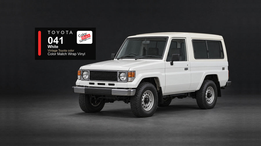 Toyota 041 White Color Match Wrap vinyl