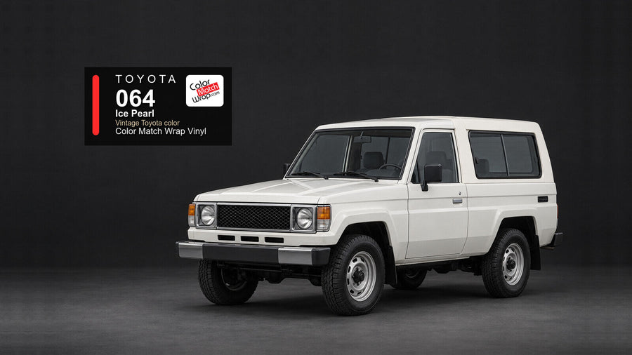 Toyota 064 Ice Pearl Color Match Wrap vinyl