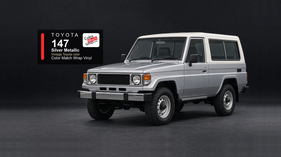 Toyota 147 Silver Metallic Color Match Wrap vinyl