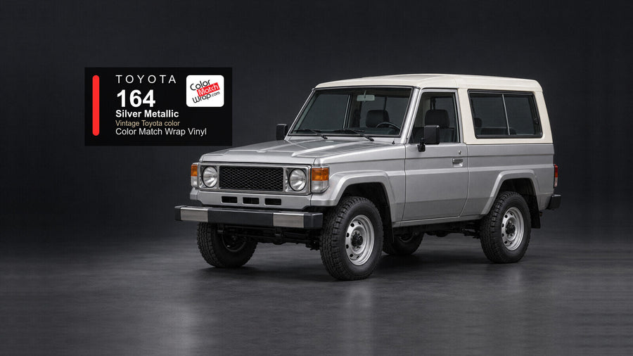 Toyota 164 Silver Metallic Color Match Wrap vinyl