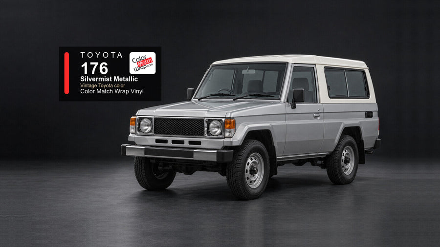 Toyota 176 Silvermist Metallic Color Match Wrap vinyl