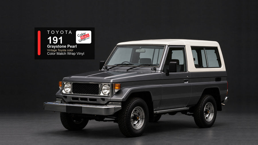 Toyota 191 Graystone Pearl Color Match Wrap vinyl