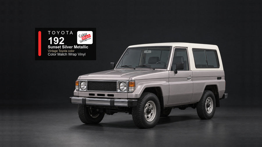 Toyota 192 Sunset Silver Metallic Color Match Wrap vinyl