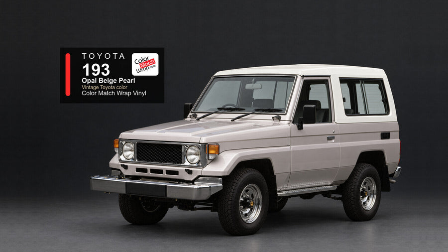 Toyota 193 Opal Beige Pearl Color Match Wrap vinyl