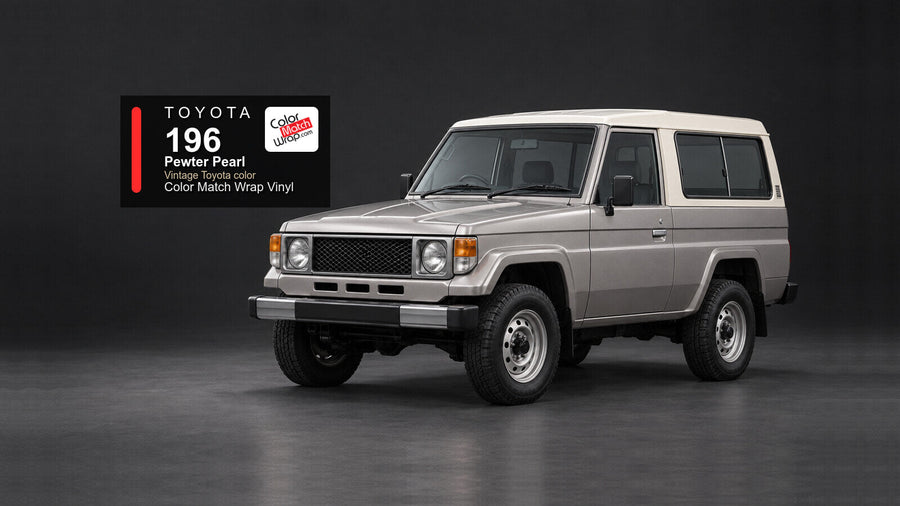Toyota 196 Pewter Pearl Color Match Wrap vinyl